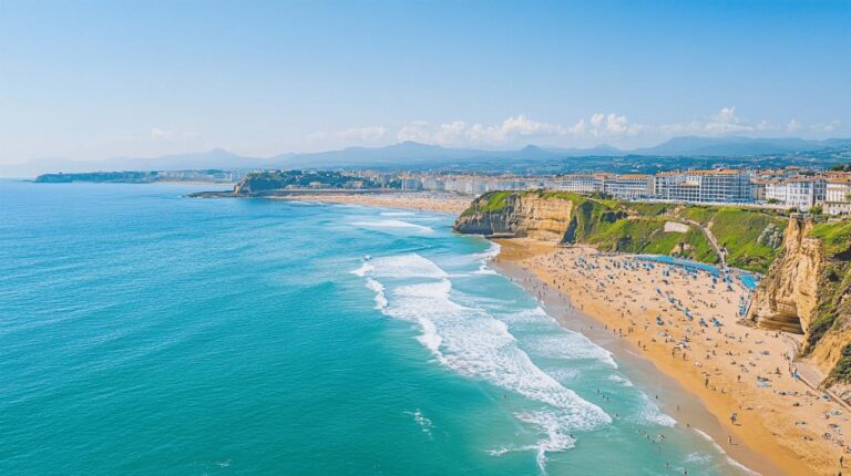 Surf-Wettbewerbe hautnah erleben durch die Webcam Biarritz La Grande Plage
