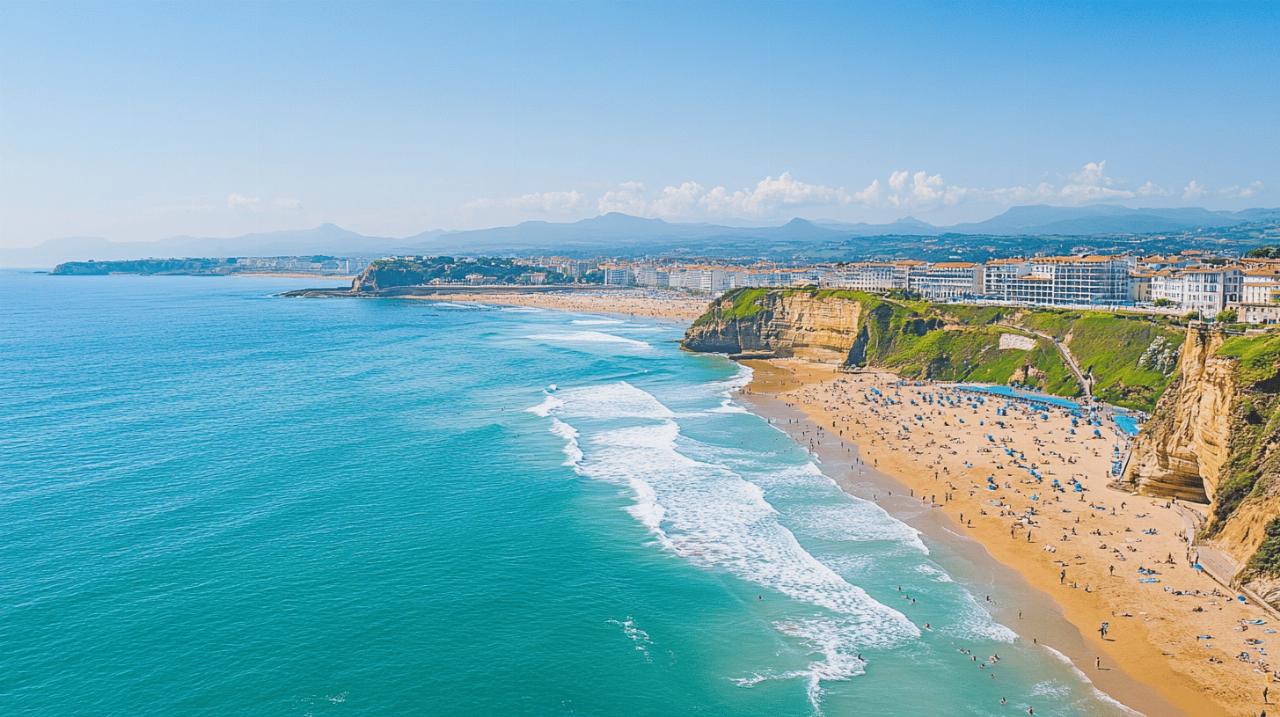 Surf-Wettbewerbe hautnah erleben durch die Webcam Biarritz La Grande Plage